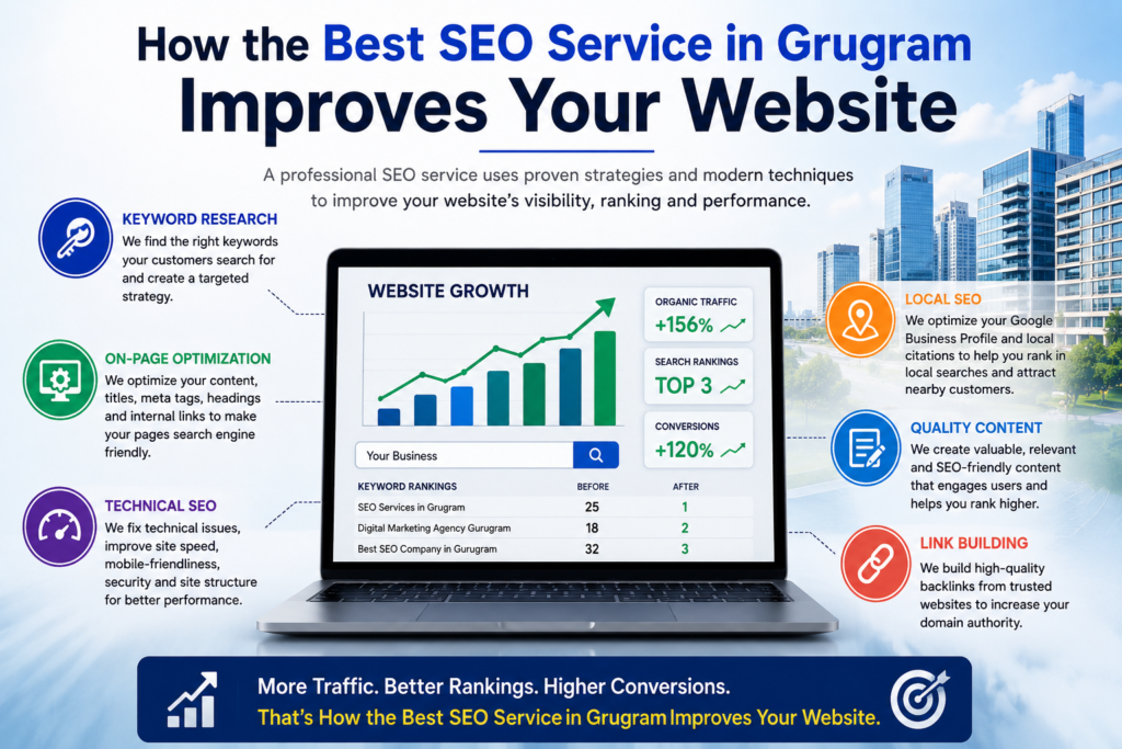 How the Best SEO Service in Grugram Improves Your Website
